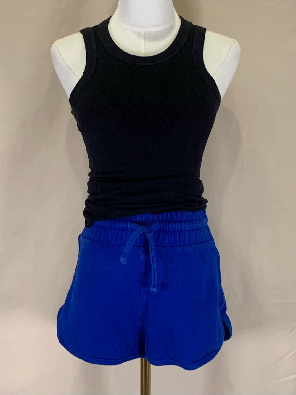 Free People Intimately Black Ribbed Racerback Tank XS/S - Picture 2 of 5